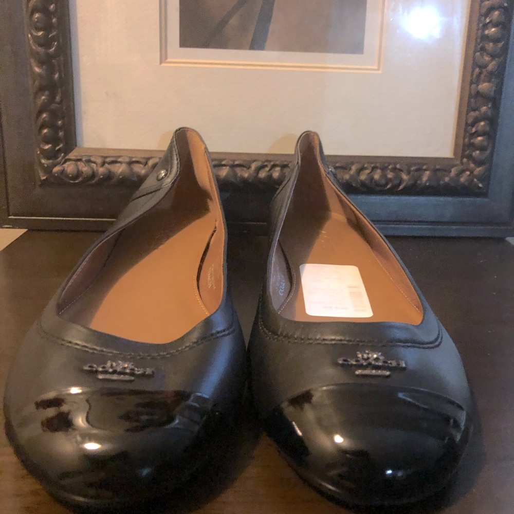 Coach Chelsea Black flats Size 8.5